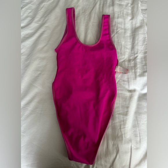 Barbie Pink High Cut Bodysuit - Picture 4 of 6